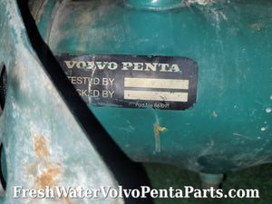 Volvo Penta KAD44 P-C heat exchanger with Reservoir 3580886
