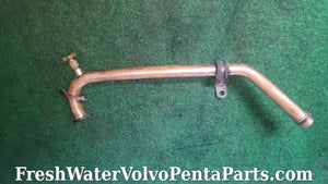 Volvo Penta aq131 petcock 855416 exhaust copper pipe B230 230B