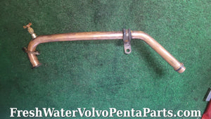 Volvo Penta aq 131 petcock 855416 exhaust copper pipe