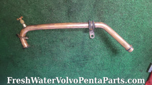Volvo Penta aq 131 petcock 855416 exhaust copper pipe