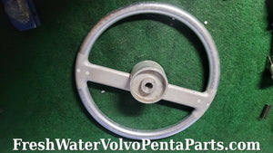 Aluminum 16 inch boat marine steering wheel Standard taped keyway