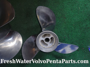 Volvo Penta F5 stainless steel propeller set 3851465 3851475