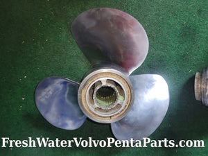 Volvo Penta F5 stainless steel propeller set 3851465 3851475