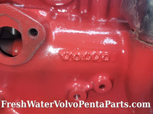 Volvo Penta aq131D short block B230 4 Cylinder. Red Block 2.3L