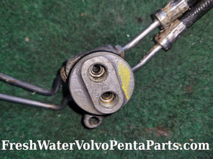 Volvo penta trim manifold Block with hp hoses Dp-Sm Sx-M 3852559