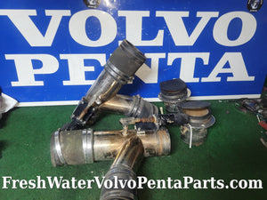 Volvo Penta Corsa Silent Choice Captains call exhaust Diverters 454 7.4L