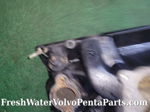 Volvo Penta Aluminum Marine Manifold 3856270 Brass inserts TBI 4 barrel dual plain 8 bolt vortec