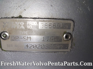 Volvo Penta Rebuilt Resealed Dp-Sm Dpsm Dps-M 1.95 Sx-m  Gear ratio Upper gear unit outdrive stern Drive