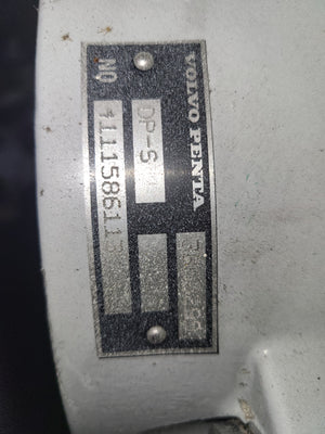 Volvo Penta Dp-C C1 Dp-s Dp-D1 Dp-E Transom plate. 872842 3868299 Big Pin