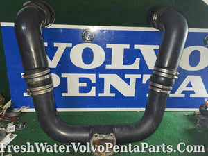 Volvo Penta Dpsm Dps-m 7.4 L 454 Y-pipe 3850794 with elbows 3853237