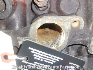 Volvo Penta 1000531 531 cylinder head For Parts , Rebuild of Repair water damage rust .