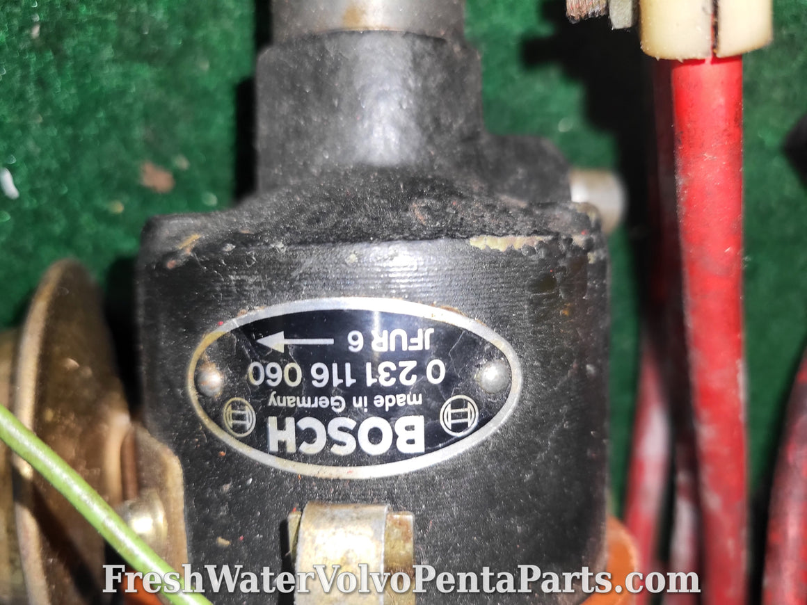 Volvo Penta Bosch aq170 6 cylinder distributor, Cap, Plug Wires. No rotor 0231116060