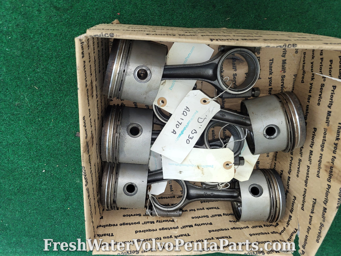 Volvo Penta B30  aq170 aq165 piston and rod assembly