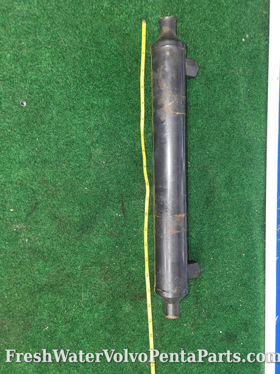 Volvo Penta Inline oil cooler 18 inches 1 inch water outlet inlet Thre ...