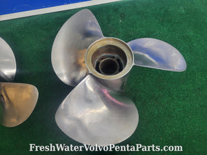Volvo Penta FH4 Helical Stainless Steel prop set 3885850 front  3885851 rear DPS-B props DP