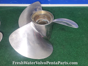Volvo Penta FH4 Helical Stainless Steel prop set 3885850 front  3885851 rear DPS-B props DP