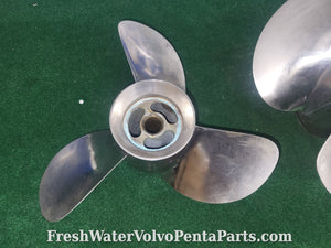 Volvo Penta FH4 Helical Stainless Steel prop set 3885850 front  3885851 rear DPS-B props DP