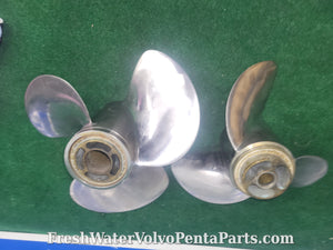 Volvo Penta FH4 Helical Stainless Steel prop set 3885850 front  3885851 rear DPS-B props DP