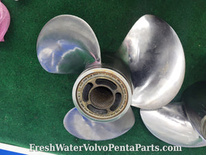 Volvo Penta FH4 Helical Stainless Steel prop set 3885850 front  3885851 rear DPS-B props DP