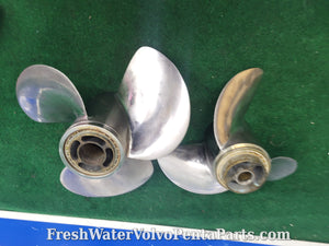 Volvo Penta FH4 Helical Stainless Steel prop set 3885850 front  3885851 rear DPS-B props DP