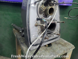 Volvo Penta Dps-B Dps-A Sx-A transom shield with Trim pump and Cylinder 3869478