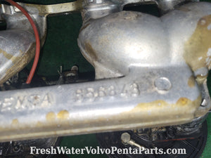 Volvo Penta aq171c Intake manifold and dual Carbs for DOHC 16 Valve Cylinder head