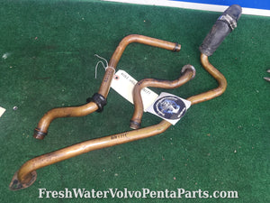 Volvo Penta aq171c copper cooling pipes 855518 855615 855438