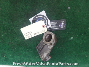 Volvo Penta aq171C thermostat housing with Thermostat 877580 855462