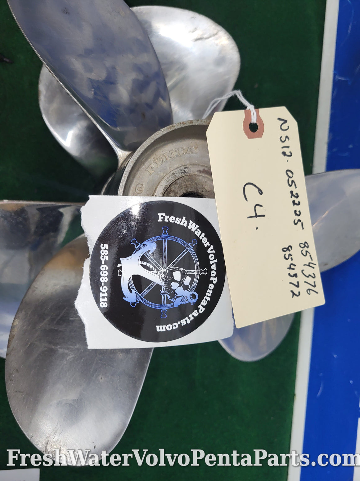 Volvo Penta C4 Stainless Steel Props 854376 & 854372 290dp Dp-A Dp-C Dp-C1 Dp-D1 Dp-E
