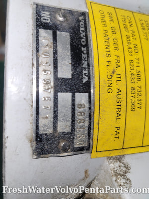 Volvo Penta 290 Dp-A Sp-A Transom plate 868130 852767 867949 Rebuilt trim cylinders