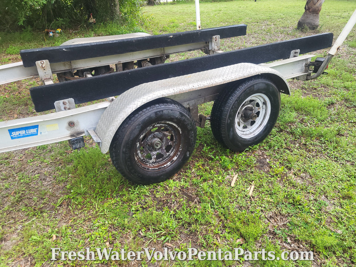 Continental 26 ft Aluminum  I-Beam bunk style boat Trailer 8 ft wide