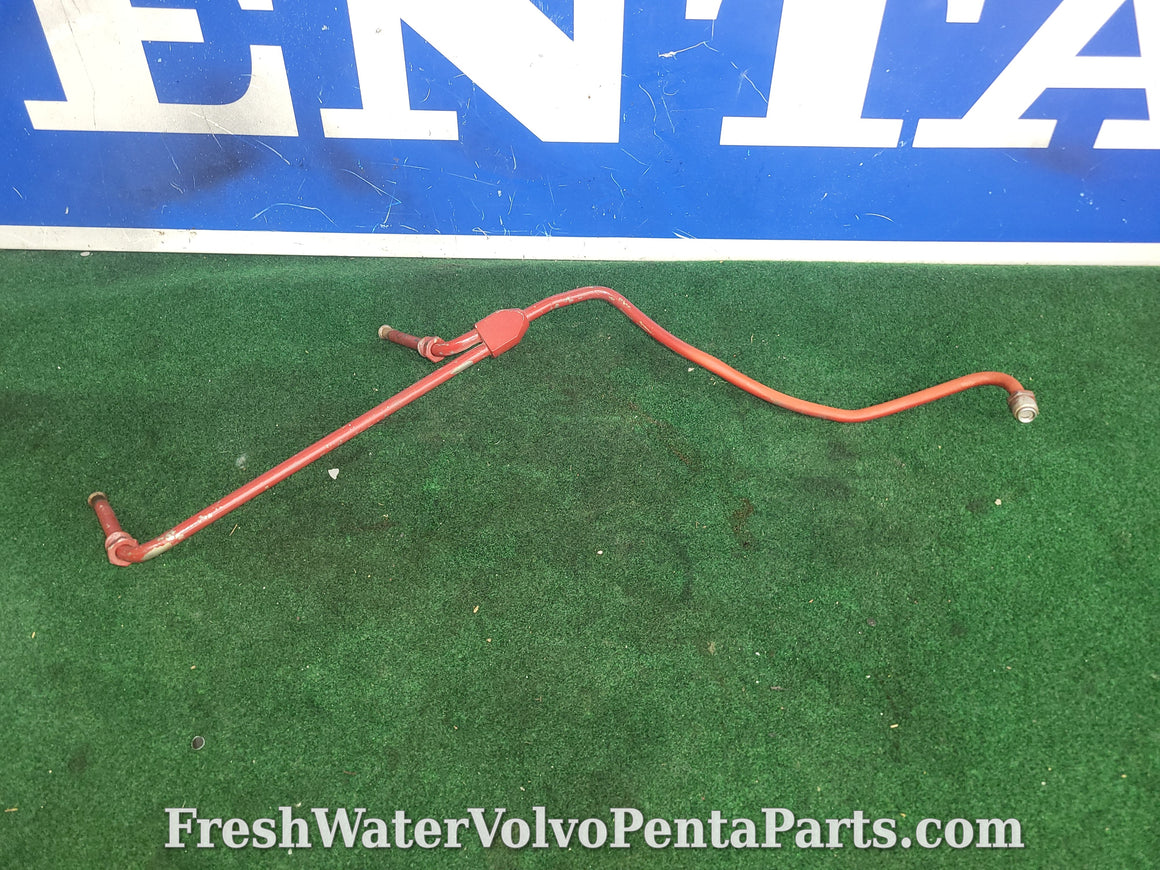 Volvo Penta Holley dual feed Fuel Pipe 855743 aq271C 271A