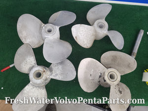 4 Volvo Penta 14 inch 4 cylinder propellers short hub 270 280 various unknown pitches