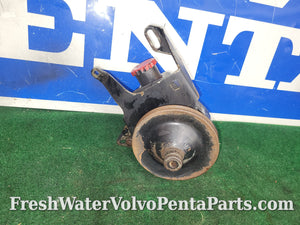 Volvo Penta 5.7Gi Power steering servo pump with bracket v-belt pulley .