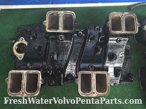 Volvo Penta 7.4L 454 7.4Gi Fuel Injection  intake Manifold upper and lower 12550668 oval port
