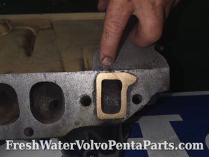 Volvo Penta 7.4L 454 7.4Gi Fuel Injection  intake Manifold upper and lower 12550668 oval port