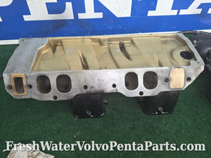 Volvo Penta 7.4L 454 7.4Gi Fuel Injection  intake Manifold upper and lower 12550668 oval port