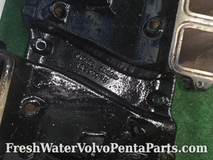 Volvo Penta 7.4L 454 7.4Gi Fuel Injection  intake Manifold upper and lower 12550668 oval port