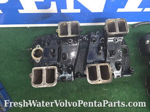 Volvo Penta 7.4L 454 7.4Gi Fuel Injection  intake Manifold upper and lower 12550668 oval port