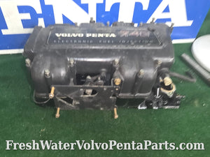 Volvo Penta 7.4L 454 7.4Gi Fuel Injection  intake Manifold upper and lower 12550668 oval port