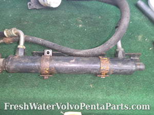 Volvo Penta 7.4L 454  remote oil filter mount power steering cooler Heat Exchanger