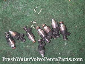 Volvo Penta 7.4Gi 454 7.4L fuel injectors Running take outs Big Block GM
