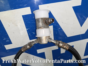 Volvo Penta Dpx Hydraulic Steering manifold Block 872480 872956  with high pressure hoses 872593