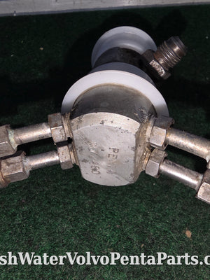 Volvo Penta Dpx Hydraulic Steering manifold Block 872480 872956  with high pressure hoses 872593