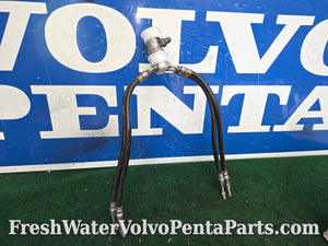 Volvo Penta Dpx Hydraulic Steering manifold Block 872480 872956  with high pressure hoses 872593