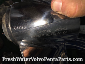 Volvo Penta F5 Stainless Propeller set 3851465 3851475 polished balanced