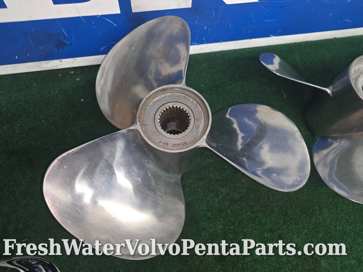 Volvo penta C5 Stainless Propellers 854871 854867 polished balanced Dp-C Dp-C1 290 Dp-E
