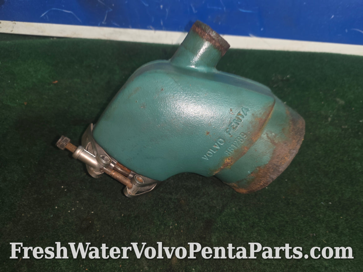 Volvo Penta 6 cylinder Diesel KAD42-A exhaust pipe mixing elbow 861289 860656