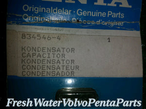 New Volvo Penta condenser / capacitor 834546  NOS New Old Stock