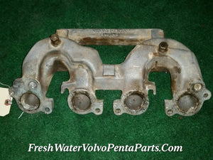 Volvo Penta 8 Valve Dual Carburetor 841145 Aq145 Aq151 Intake Manifold